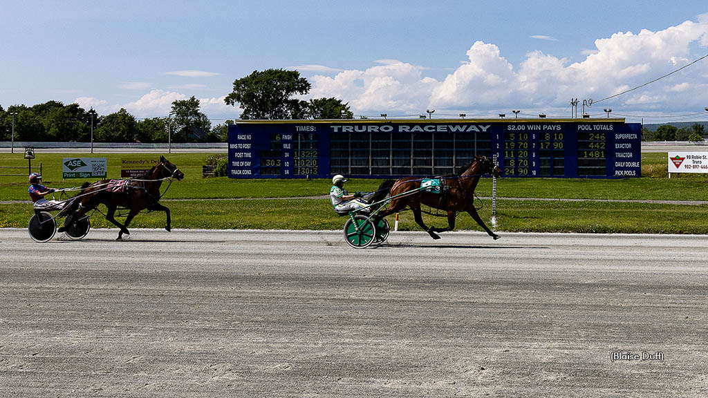 Lucy With Diamonds and driver Clare MacDonald winning the fourth leg of the Atlantic Women's Driver Challenge